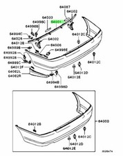 Reinforcement, RR Bumper For: Mitsubishi Lancer Evo 4 5 6 CN9A CP9A