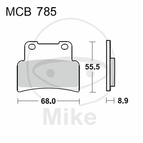 Sintered brake pads trw - sintered, sv