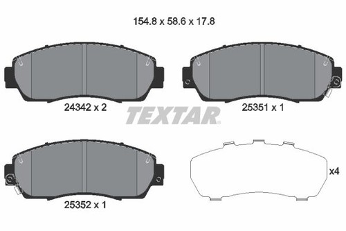 Front brake pad - pad, set