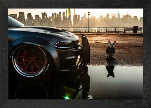 Dodge charger srt framed wall - framed,