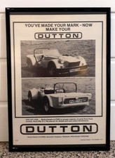 Framed original Classic Car Ad