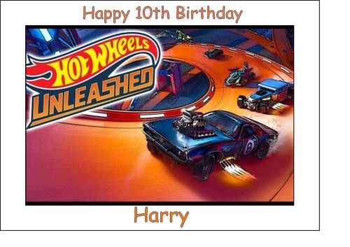 Hot wheels icing cake - wheels,