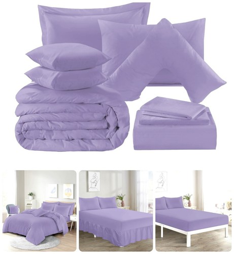 Plain lilac premium bedding - lilac,