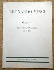 Leonardo Vinci - Sonata for Flute and Continuo in D major: Ed. Reinhardt 1949