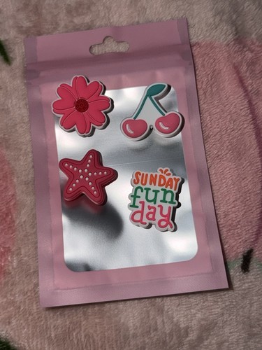 Summer themed croc charms - summer,
