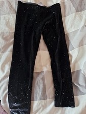 Girls Sparkly Black Velvet