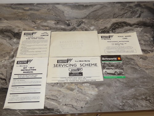 Ce129 scalextric paperwork - scalextric,