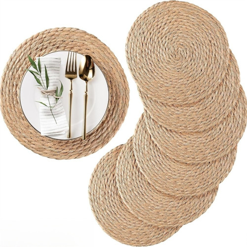 Round handwoven rattan - round,