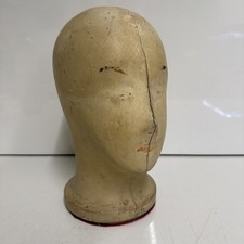 Vtg milliners head hat block - milliners,