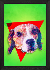 Beagle Pup Framed Wall Art
