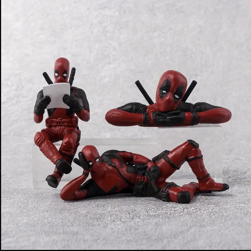 3pcs deadpool action - deadpool, figure