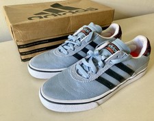 RARE Adidas Dennis Busenitz Vulc Trainers Shoes Dusk Blue Carbon Solar Red 7.5