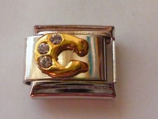 CRYSTAL GOLD ITALIAN CHARM A