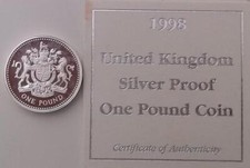 1998 £1 Coin Silver Proof