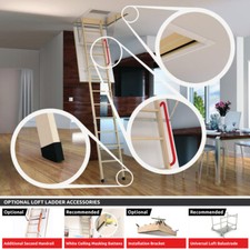 Accessories for OptiStep Wooden Loft Ladders-2nd Handrail-Balustrade-Ceiling Kit