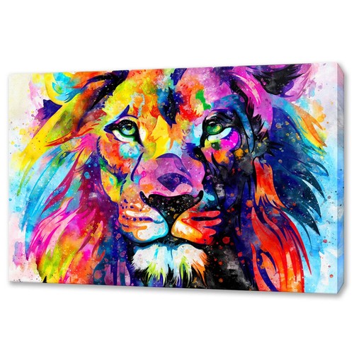 Lion wall art - lion, canvas