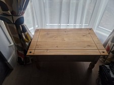 Corona Coffee Table Mexican Solid Pine 1 Drawer for Livingroom (COR22)