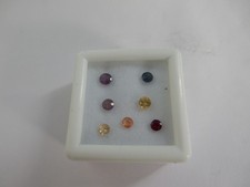 Sapphire, 7pcs, assorted colours, 1.02cts total