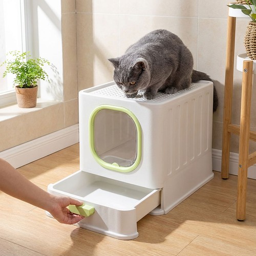 Extra large hooded cat litter - extra,