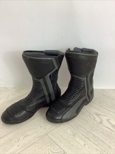 Puma Motorcycle Boots Mens Uk 10Black Biker Goretex Waterproof Side Zip @chu#A