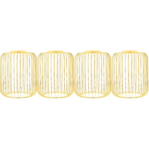 4pcs vintage golden iron lamp - vintage,