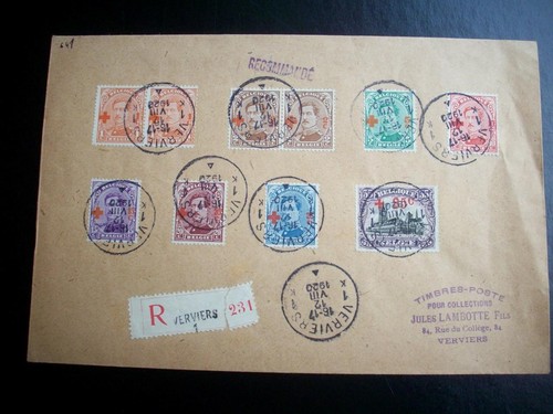1918 belgium red cross - belgium, on