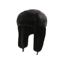 Warm Faux Fur Trapper Hat Fleece Lined Russian Ushanka Winter Aviator Cap