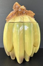 Vintage McCoy Pottery Bananas Cookie Jar Collectible Mid Century