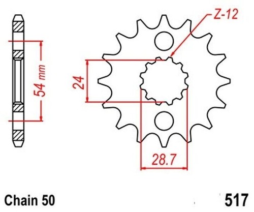 18z sprocket step for - sprocket, 50