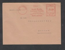 1937 Germany envelope cover with meter mark cancellation of Berlin #3