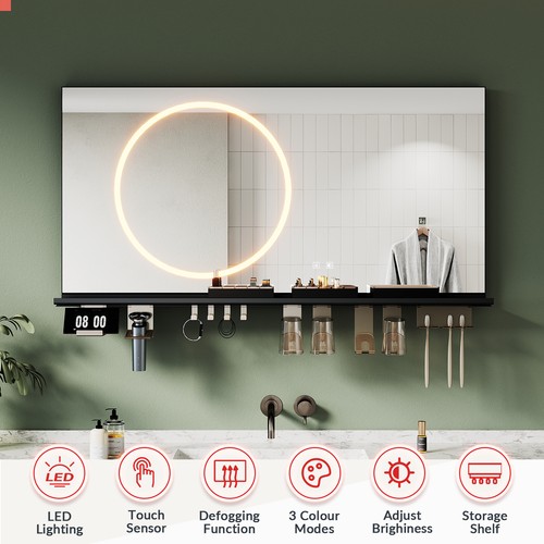 Led bathroom mirror with - mirror,
