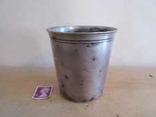 Vintage French Metal Blanc Goblet Silver Plate with high silver content - 135grm