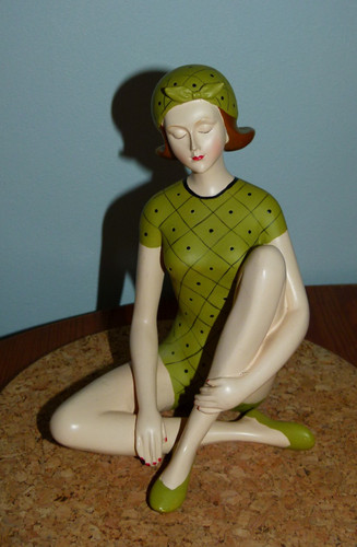 Bathing beauty figurine - beauty, art