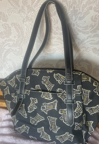 Radley black yellow oilskin - black,