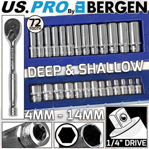 Pro drive socket set - us,