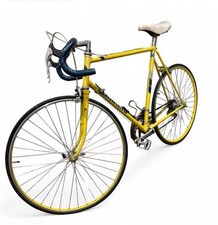 1980s Bianchi yellow and blue road Racing bike