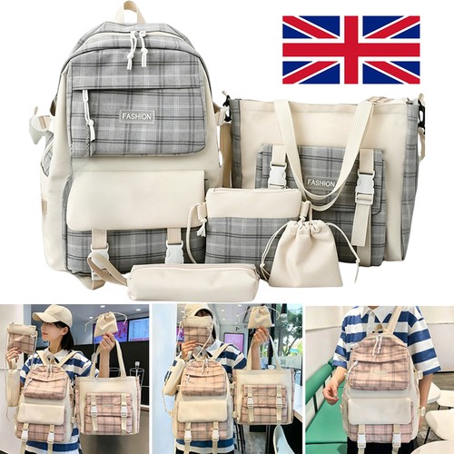 5pcs kawaii girls backpack - kawaii,