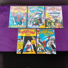 RUN OF 5 x 1976 SPIDER-MAN COMICS WEEKLY #153 #154 #155 #156 #157 MARVEL UK VGC