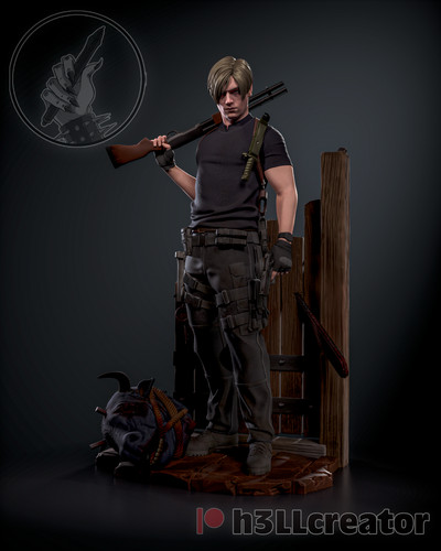 Leon kennedy unpainted model - leon,