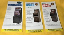 3 No Fruit Machine Mini Flyers, Finders Keepers, Bar X Classic, Seven Elevens