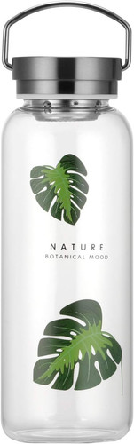 Glass water bottle - glass, litre