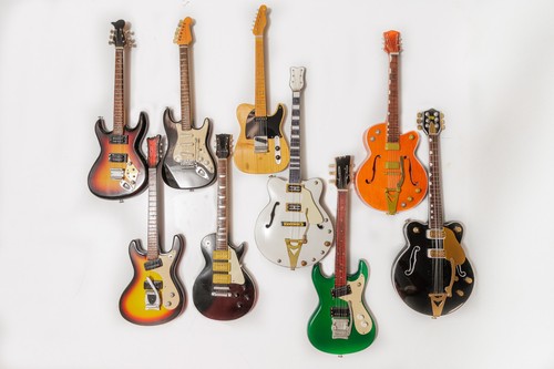 Miniature display guitars - miniature,