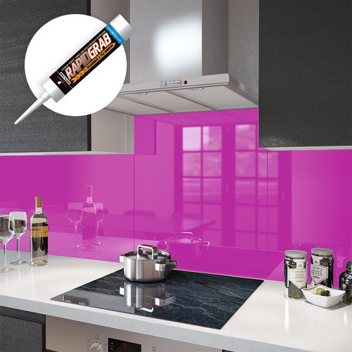 Glass splashbacks fuchsia - glass,