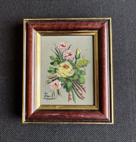 Original signed miniature - miniature, oil