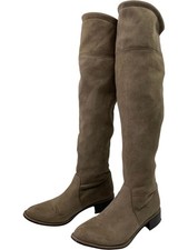 Pedro Miralles Taupe Over the Knee Soft Boots Western Style - UK5