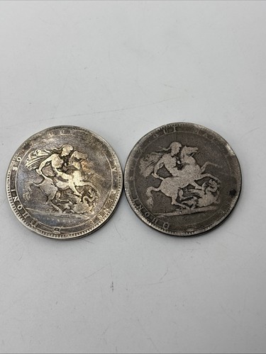 Two george iii crowns 51g - george,