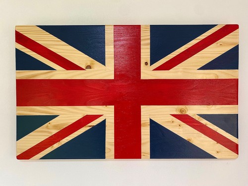 Wooden british flag hand - wooden,