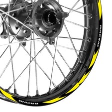 For HONDA CRF 450L 19-20  Wheel Stickers Rim 21" 18" Dirt Bike R01B Yellow