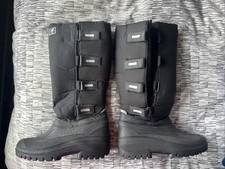 HY Atlantic Long Tall Padded Neoprene Winter Yard Riding Mucker Boots Size 43