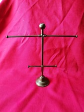 Antique Bronze Haberdashery Shop Double Tier Small Counter Display Stand 